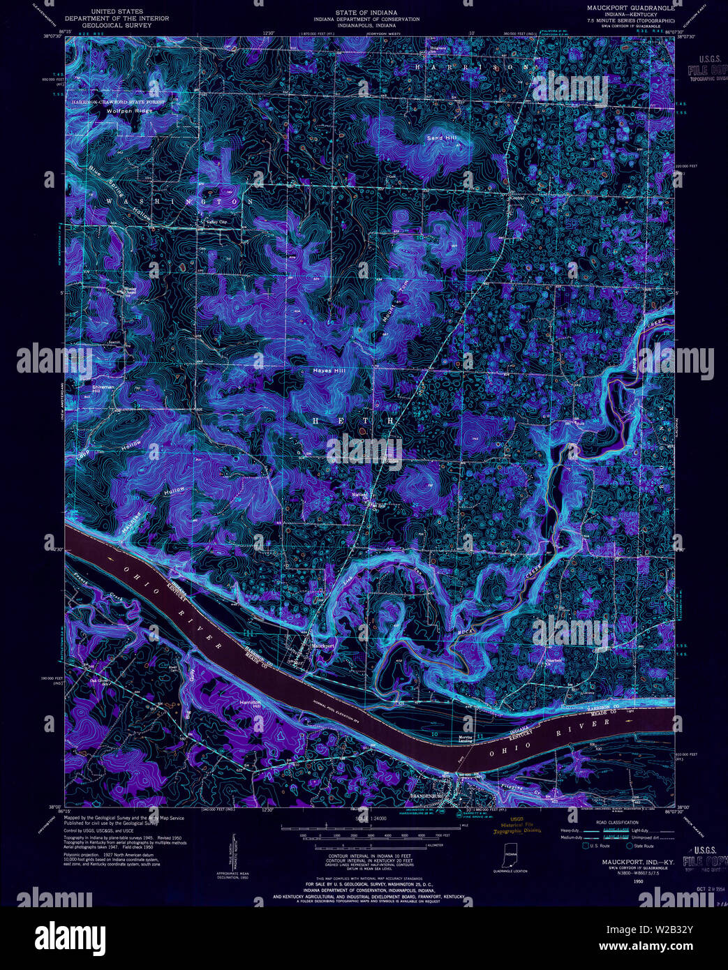 El mapa de estados unidos en 1950 fotografías e imágenes de alta