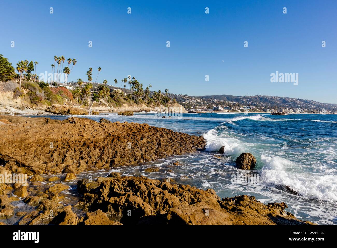 La Playa Laguna Litoral en Orange County California Foto de stock