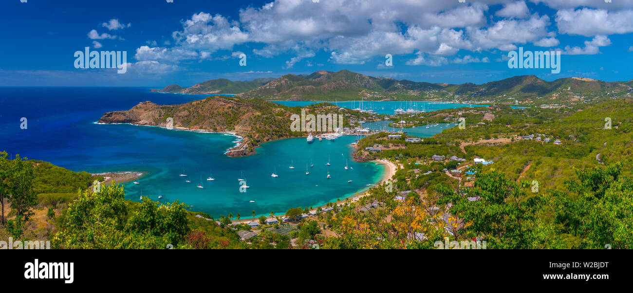 Caribe, Antigua, Puerto Inglés de Shirley Heights Foto de stock