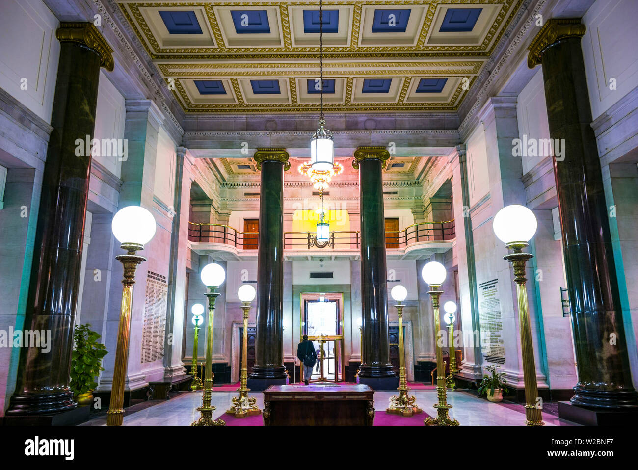 Canadá, Quebec, Montreal, Bank of Montreal, buildling interior Foto de stock