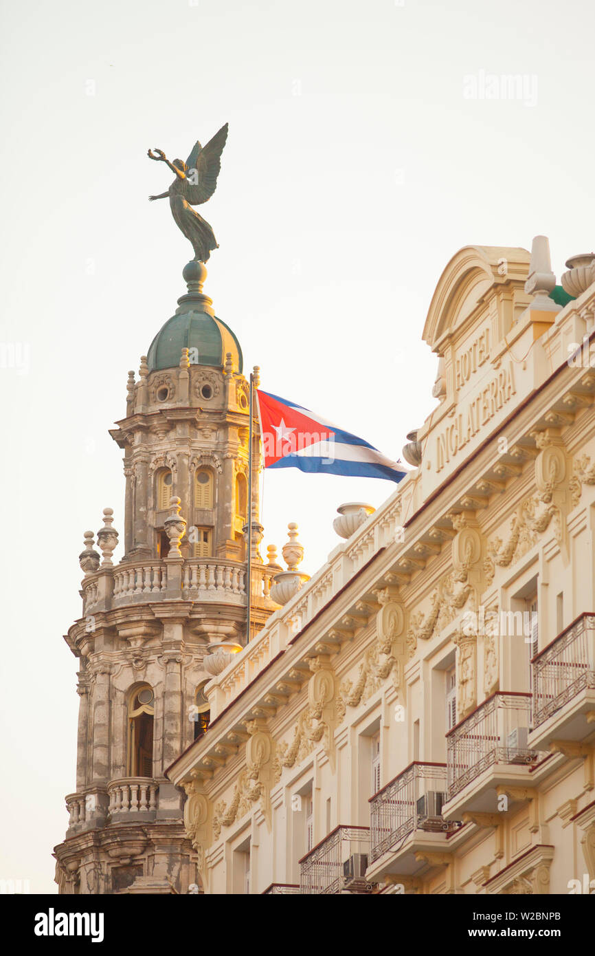 El Hotel Inglaterra y el Gran Teatro de La Habana, Cuba Foto de stock