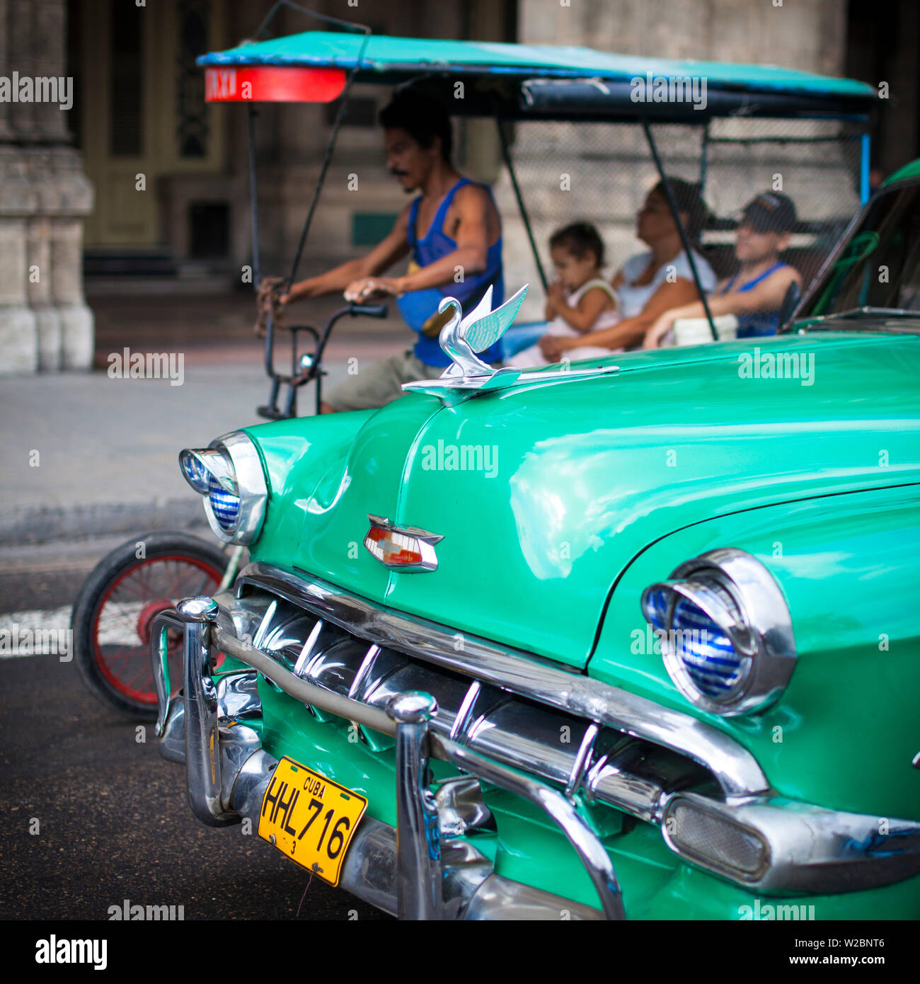 Coches clásicos Americanos (Chevrolet), La Habana, Cuba Foto de stock
