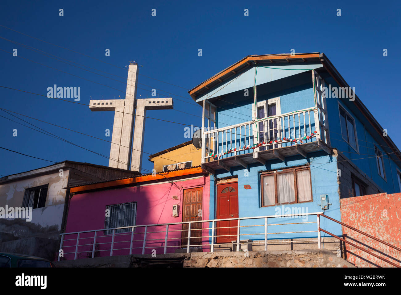 Chile, Coquimbo, Cruz del III Milenio, monumento de la cruz milenaria Foto de stock