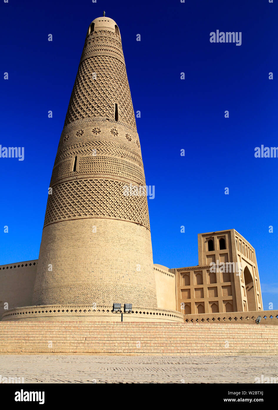 Emin minarete (1779), la Prefectura de Turpan Turpan, Región Autónoma Uigur de Xinjiang, China Foto de stock