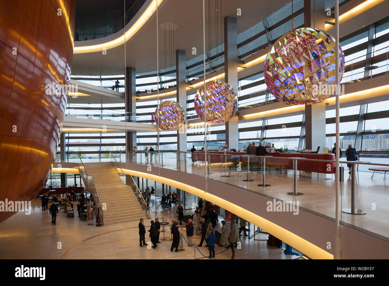 Dinamarca, Zelanda, Copenhague, Ópera, interior Foto de stock