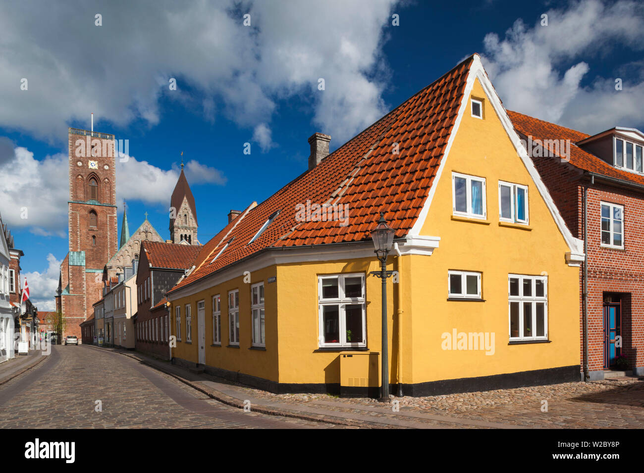 Dinamarca, Jutlandia, Ribe, construcción de detalle Foto de stock