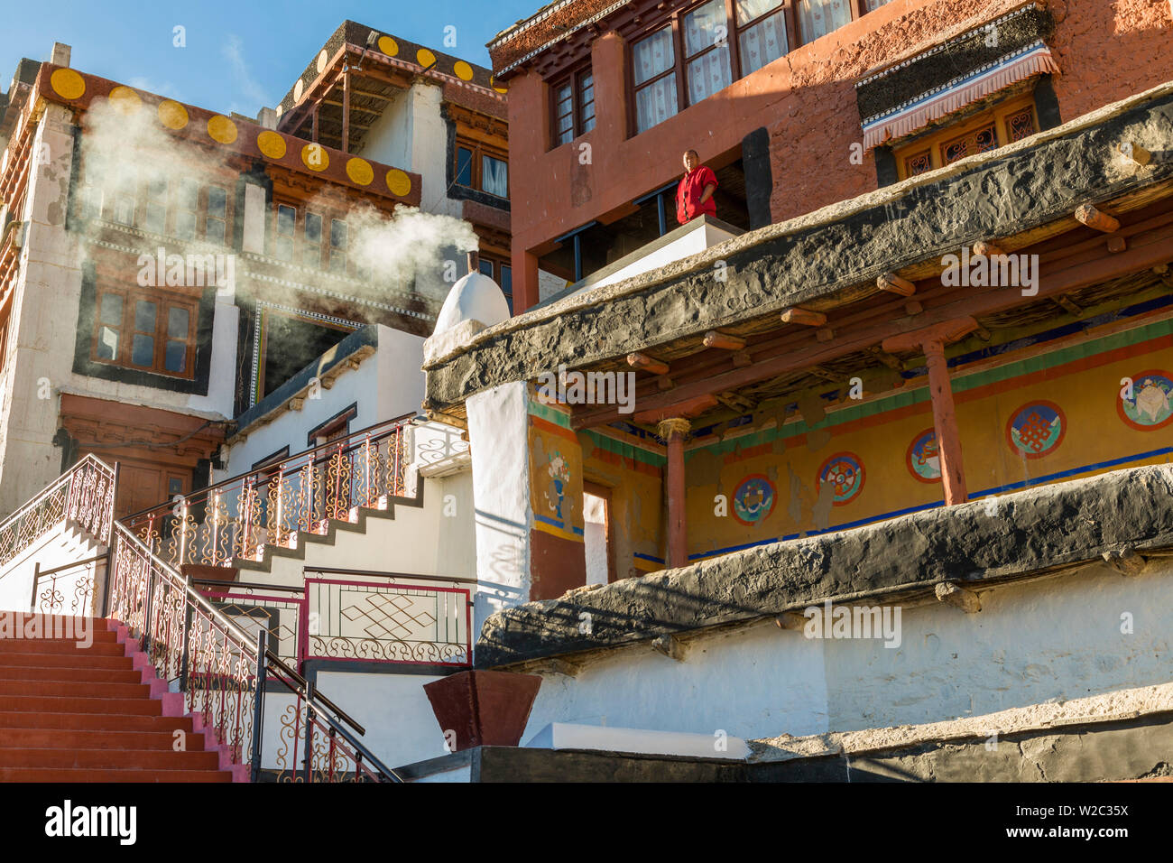 Monasterio Deskit, Ladakh, India Foto de stock