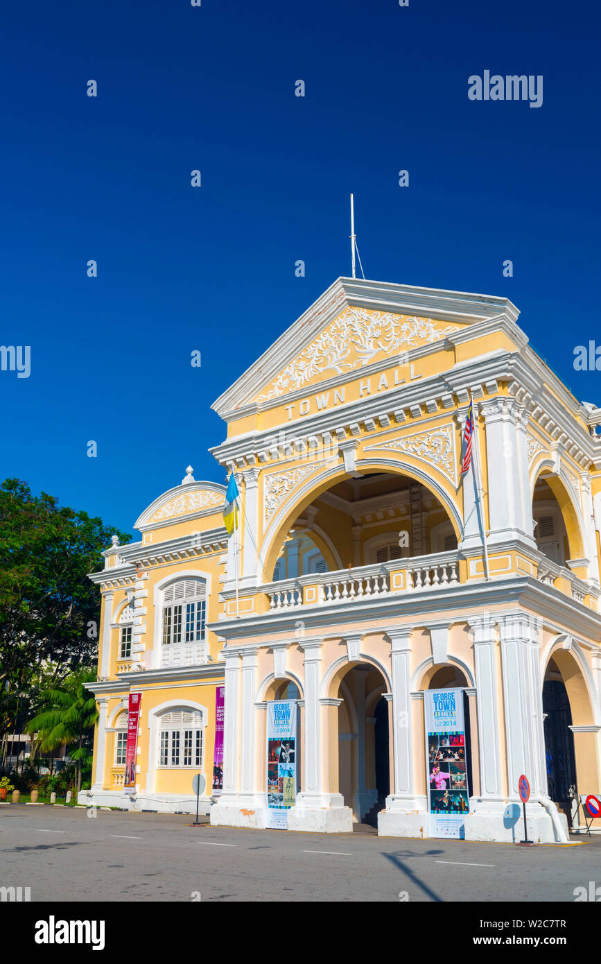 Malasia, Penang, Georgetown, Ayuntamiento. Foto de stock