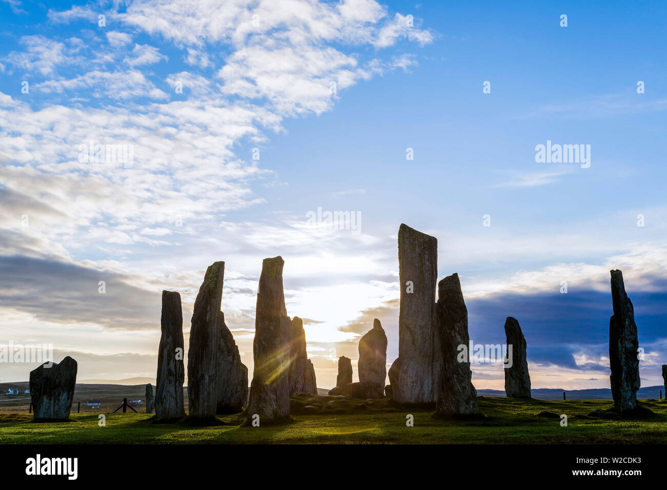 Callanish Standing Stones, la isla de Lewis, Hébridas Exteriores, Escocia Foto de stock