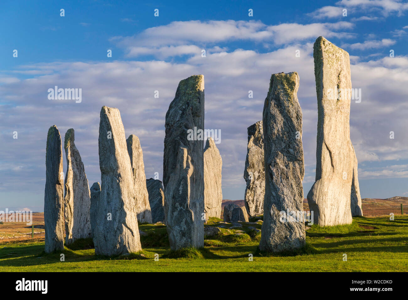 Callanish Standing Stones, la isla de Lewis, Hébridas Exteriores, Escocia Foto de stock