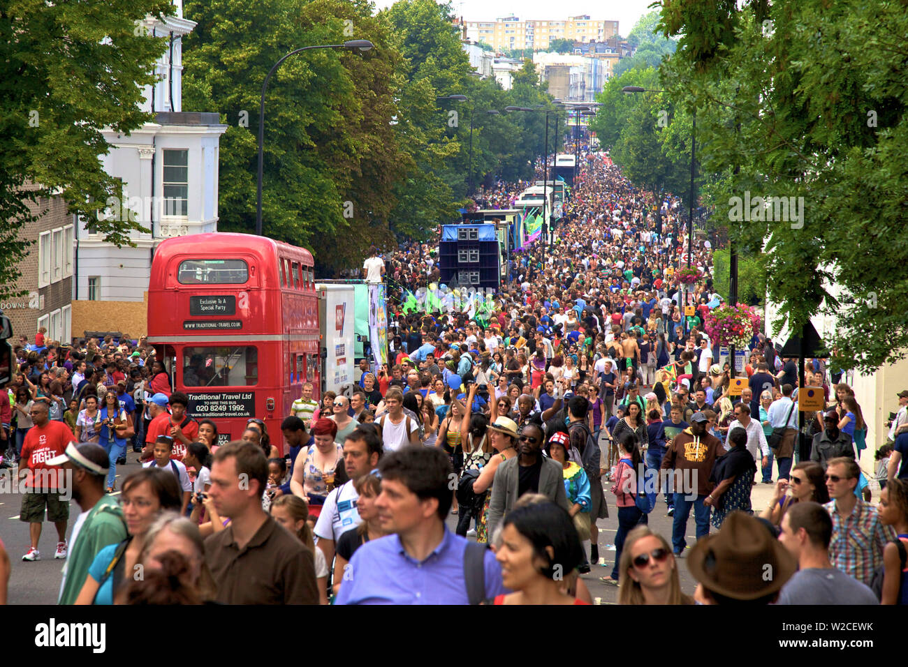 El Carnaval de Notting Hill, Londres, Reino Unido. Foto de stock