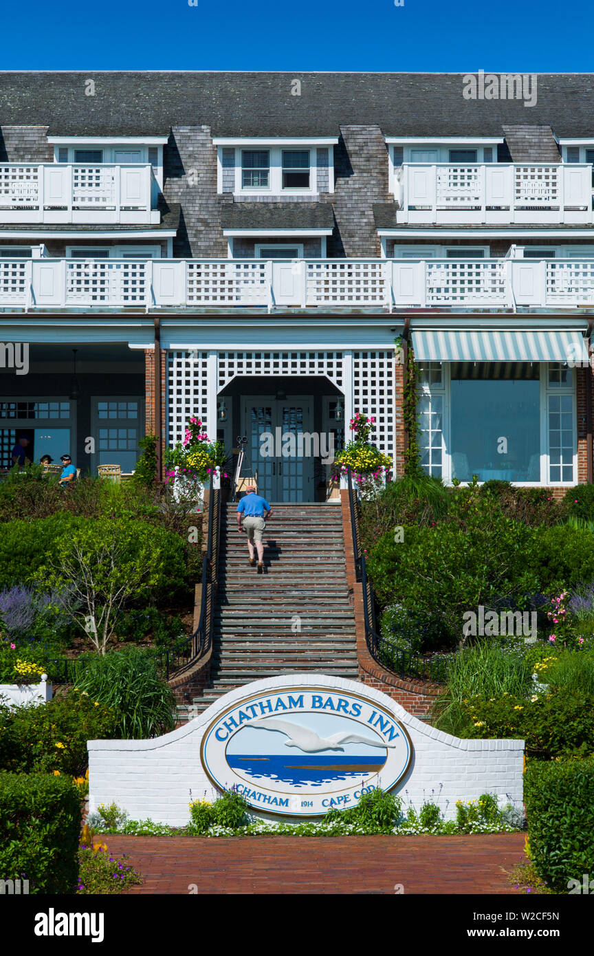 Estados Unidos, Massachusetts, Cape Cod, Chatham, lujosos bares Chatham Inn Foto de stock