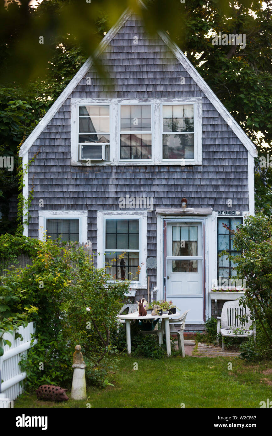 Estados Unidos, Massachusetts, en Cape Cod, Provincetown, el West End, la casa Foto de stock