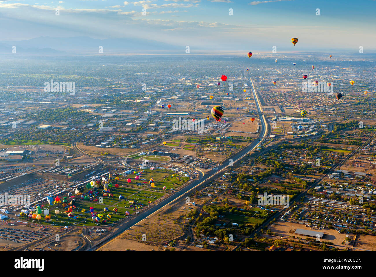 Ee.Uu., Nuevo México, en Albuquerque, Albuquerque International Balloon Fiesta Foto de stock