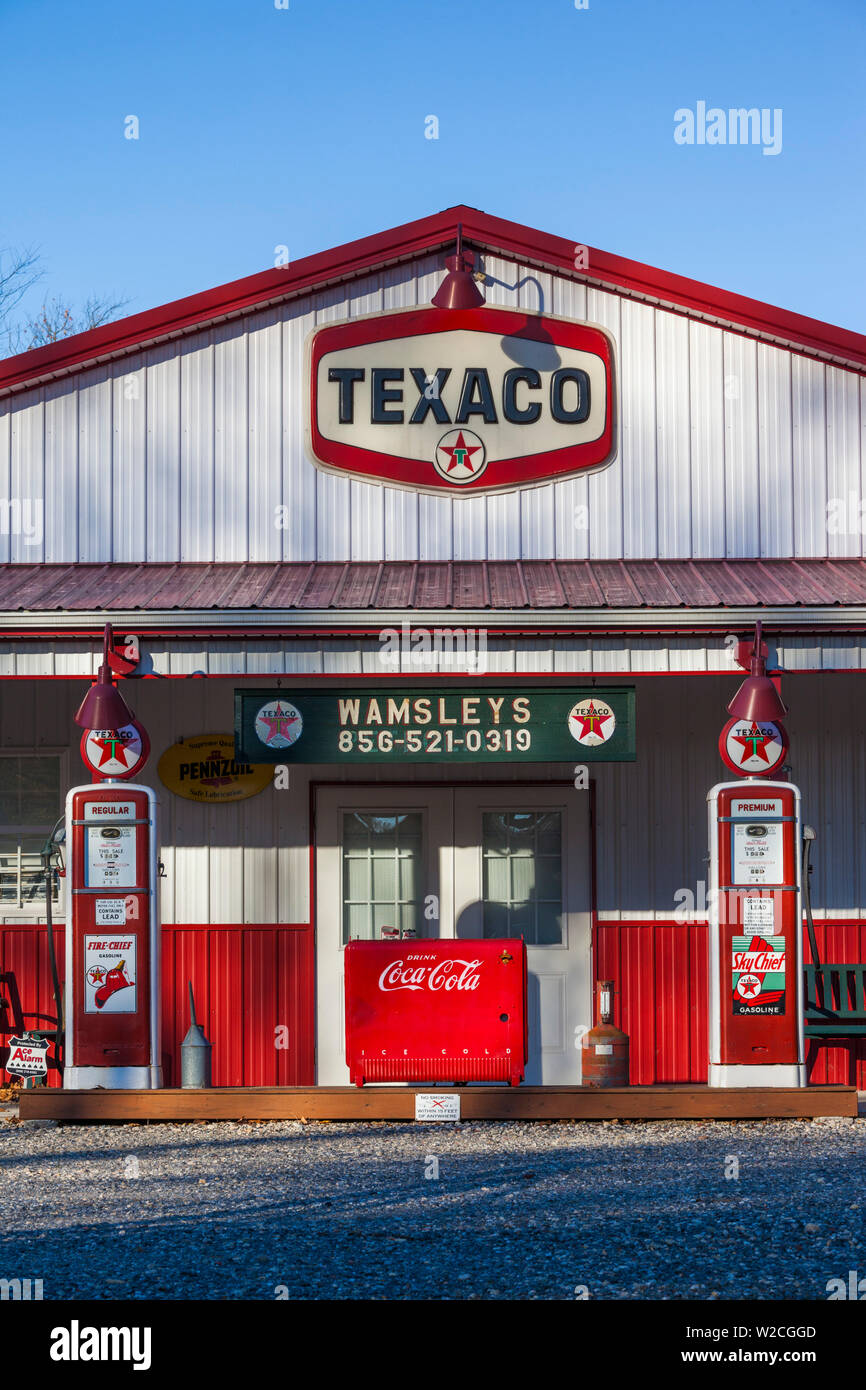 Los Estados Unidos, Nueva Jersey, Elmer, antigua estación de gasolina