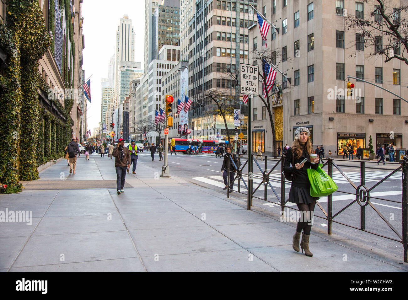 La 5ª Avenida, Manhattan, Ciudad de Nueva York, Nueva York, EE.UU. Foto de stock