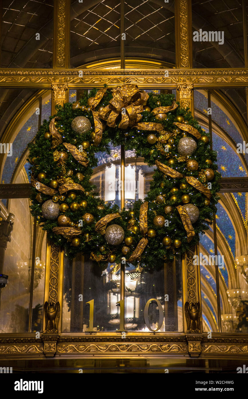 Navidad, Manhattan, Ciudad de Nueva York, Nueva York, EE.UU. Foto de stock