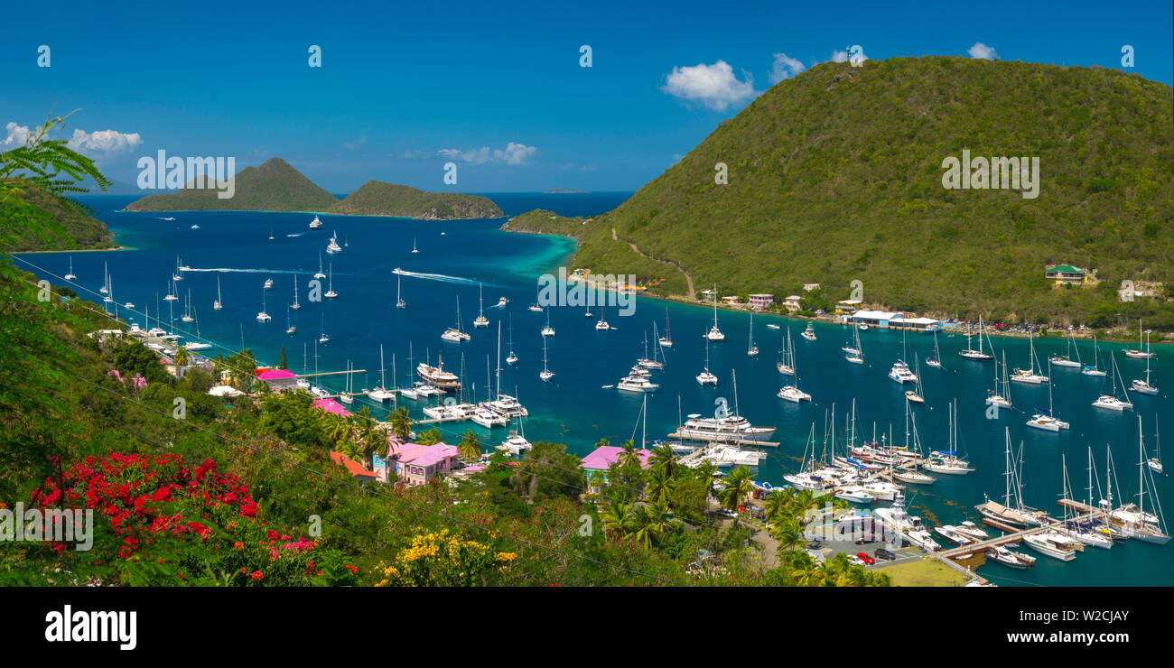 Caribe, Islas Vírgenes Británicas, Tortola, Sopers Hole Foto de stock