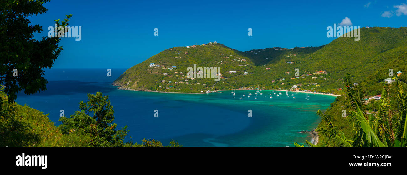 Caribe, Islas Vírgenes Británicas, Tortola, CANE GARDEN BAY Foto de stock