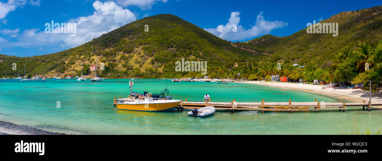 Caribe, Islas Vírgenes Británicas, Jost Van Dyke, Great Harbor Foto de stock