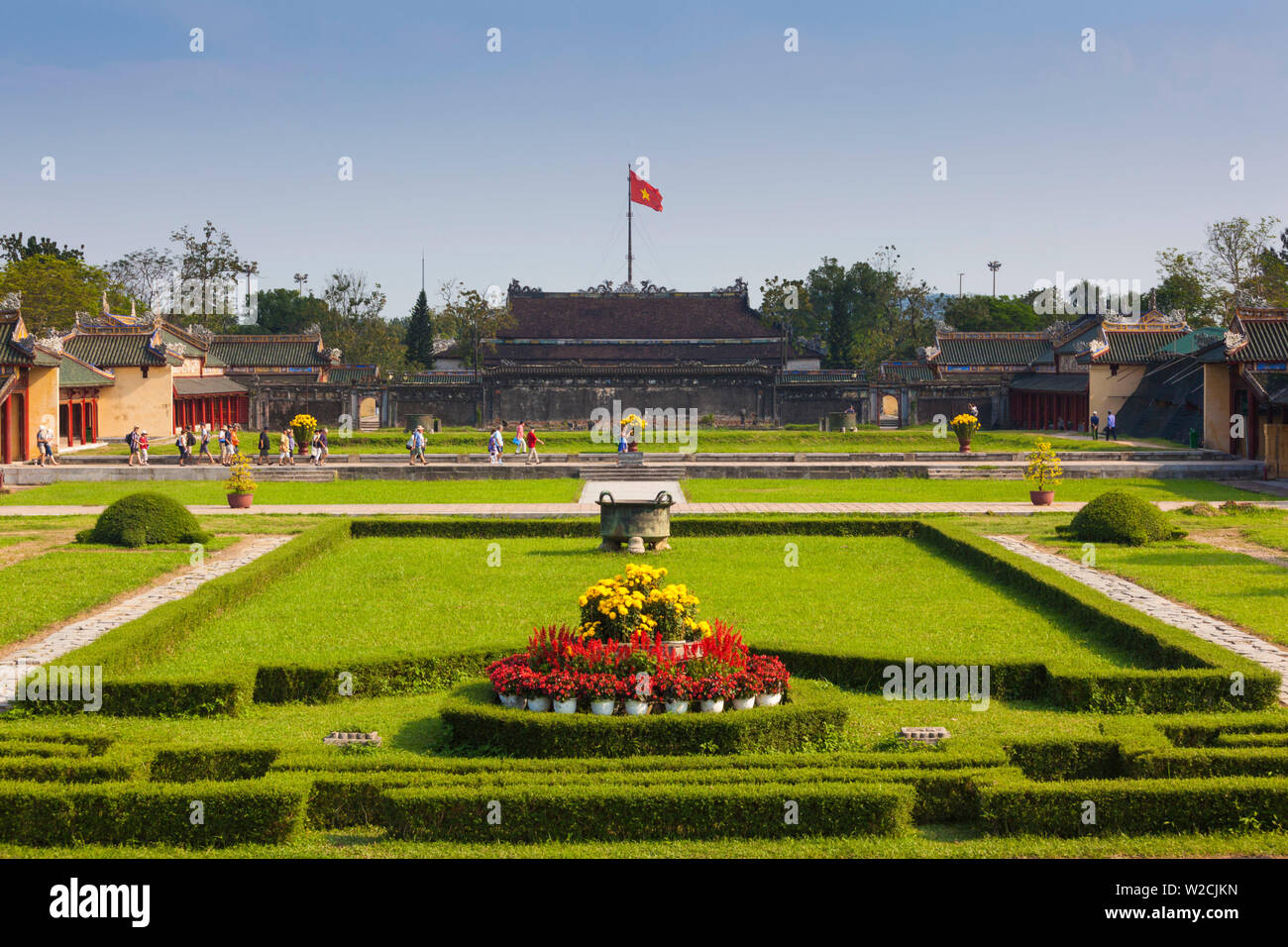 Vietnam, Hue, Ciudad Imperial de Hue, salas de las mandarinas, exterior Foto de stock