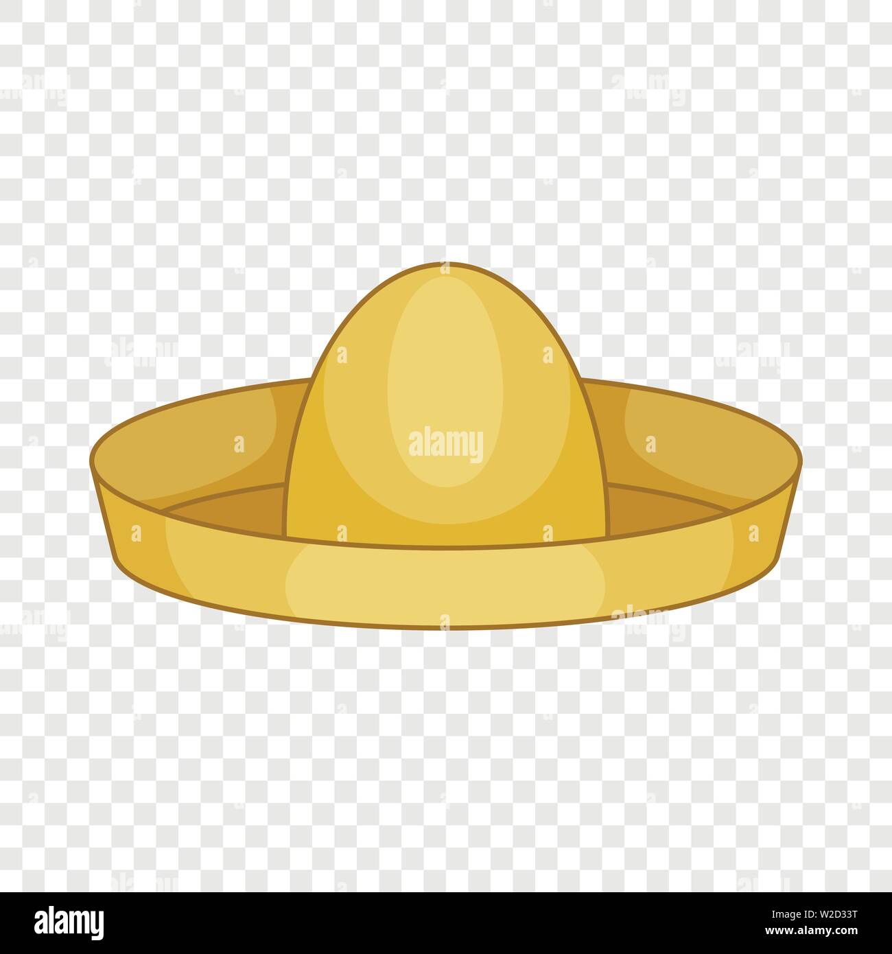 Mexican Hat sombrero, icono de estilo de dibujos animados Imagen Vector de  stock - Alamy