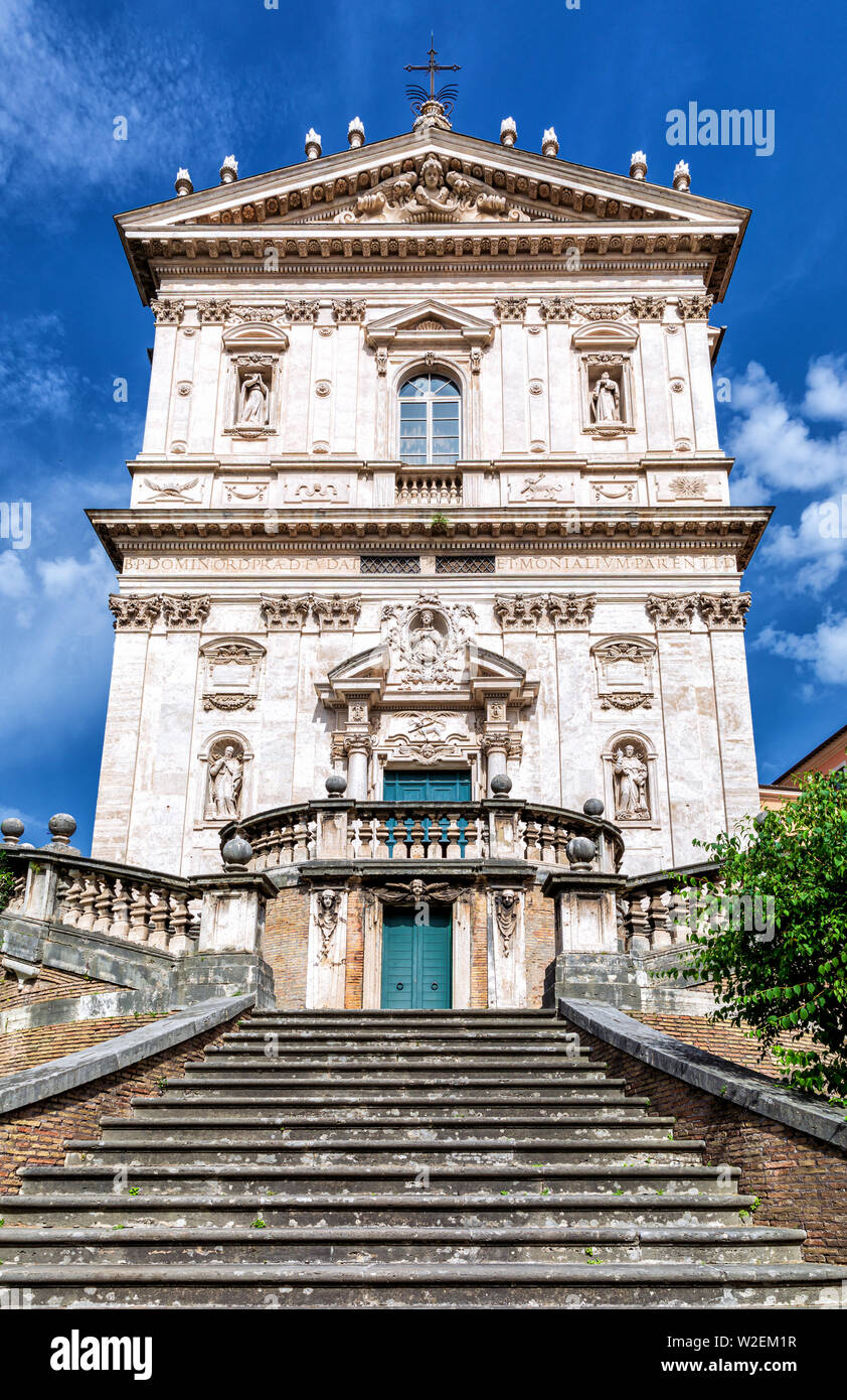 La iglesia de Santi Domenico e Sisto; Roma, Lazio, Italia Foto de stock