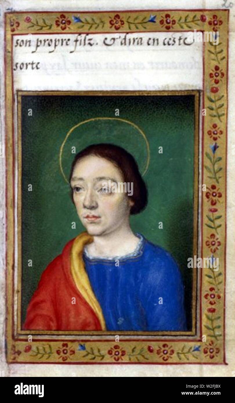 Charles, Duc d'Angoulême (livre d'Heures de Catherine de Medicis). Foto de stock