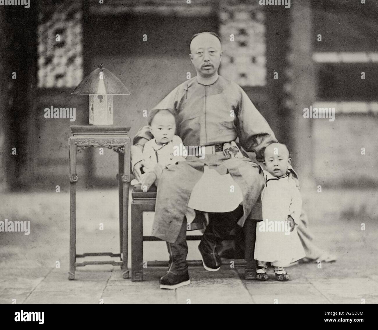 Fotografía Chinesischer um 1880 - Der Prinz siebte Foto de stock