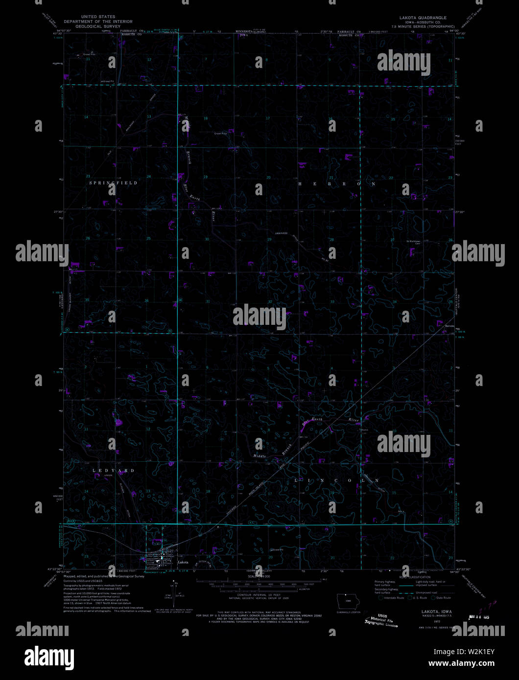 Mapa de lakota iowa fotografías e imágenes de alta resolución Alamy