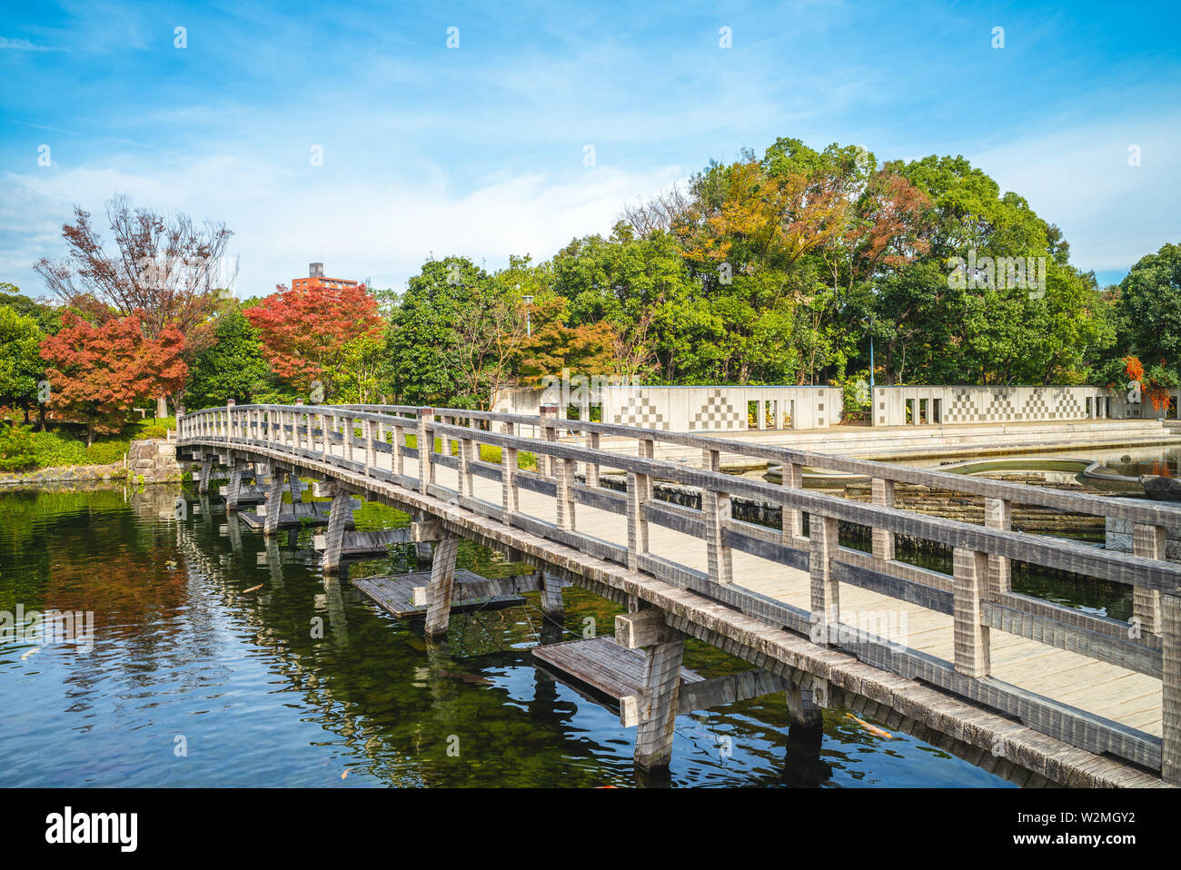 Shirotori jardín, un jardín japonés en Nagoya Foto de stock