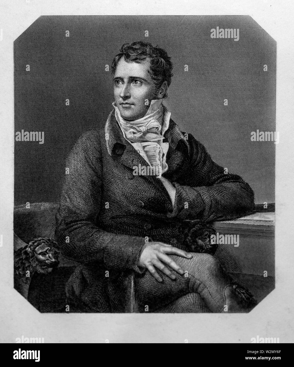 Élie, duc Decazes.Élie-Louis, 1r duque de Decazes y Glücksburg (nacido Élie-Louis Decazes; 28 de septiembre de 1780-24 de octubre de 1860) fue un estadista francés, Foto de stock