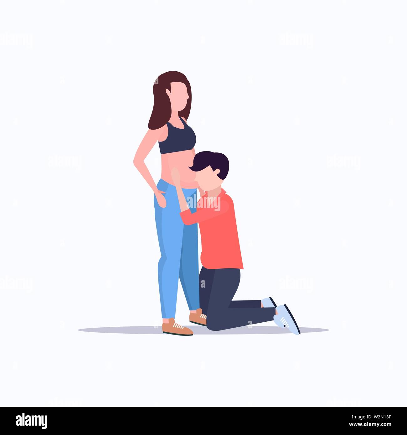 Feliz Esposo De Rodillas Escuchando Su Esposa Embarazada La Panza Alegre Pareja Hombre Mujer Esperando Bebe Recien Nacido El Embarazo Paternidad Concepto De Longitud Completa Imagen Vector De Stock Alamy Feliz Esposo De Rodillas Escuchando Su Esposa Embarazada La Panza Alegre Pareja Hombre Mujer Esperando Bebe Recien Nacido El Embarazo Paternidad Concepto De Longitud Completa Imagen Vector De Stock Alamy