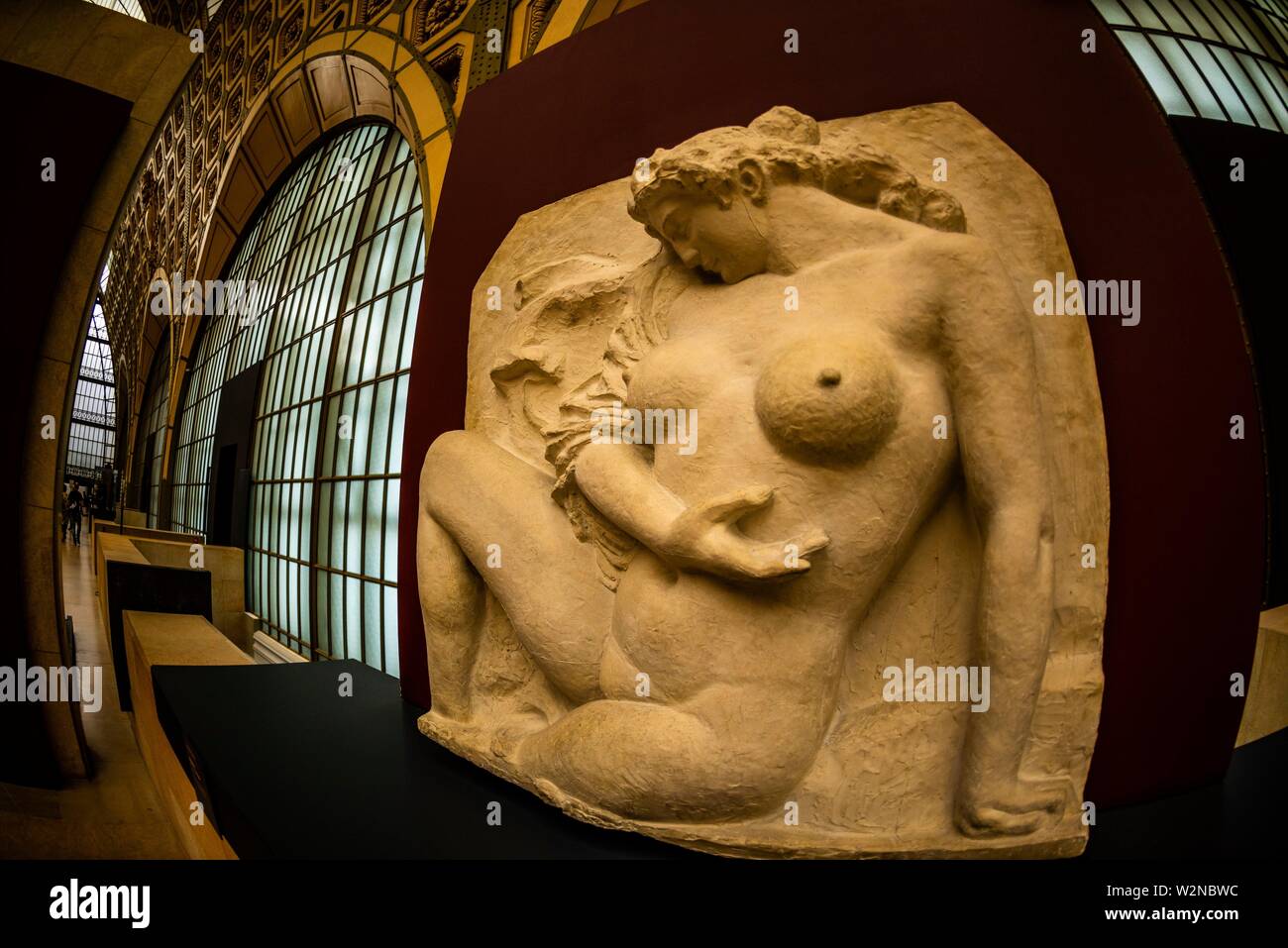 '''''Baigneuse'' (1902) el yeso, por Aristide Maillol,Musee d'Orsay, un museo en París, Francia, en la orilla izquierda del Sena. Se encuentra en el Foto de stock