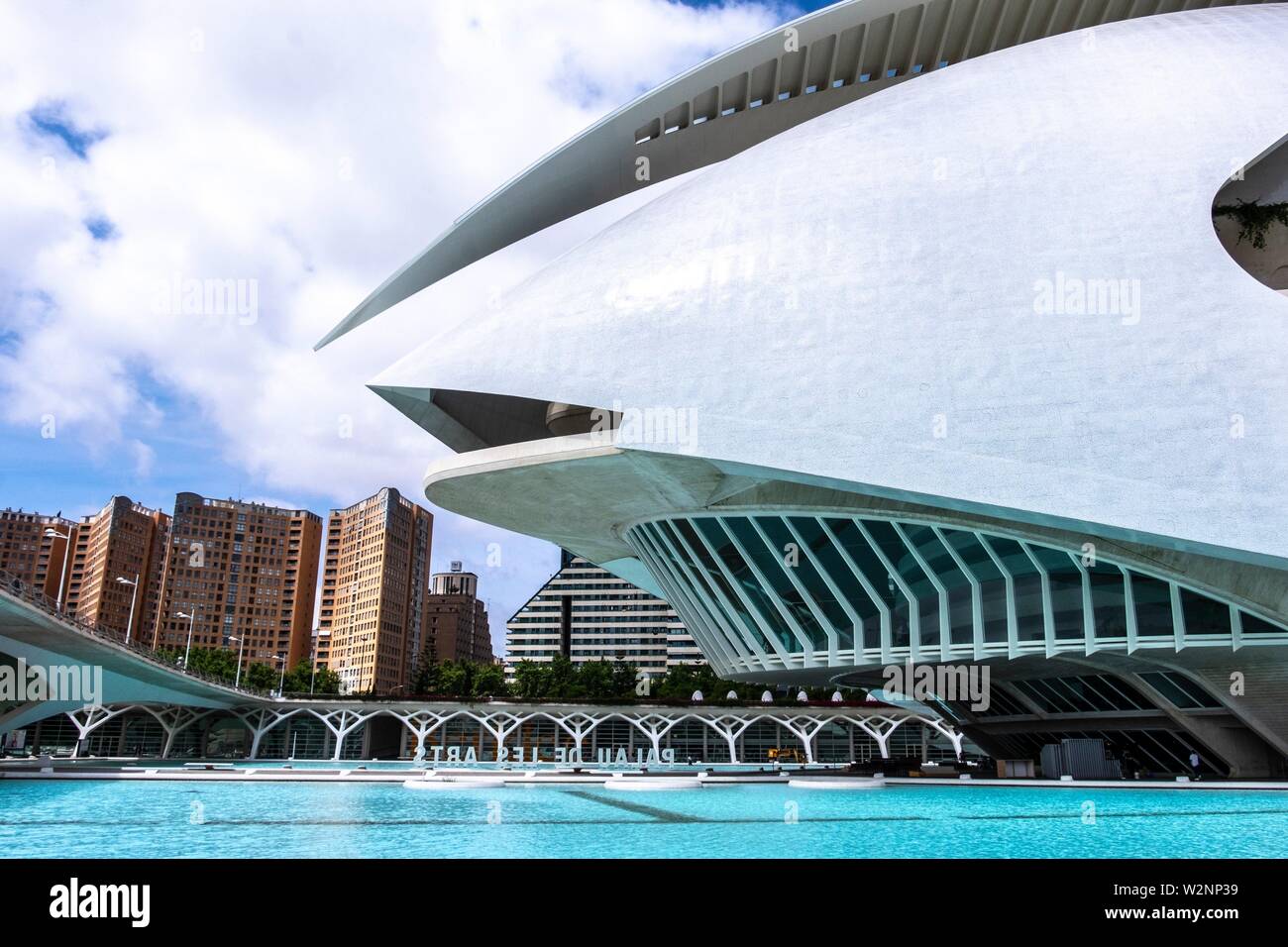 El Palau de les Artes Reina Sofía, Valencia, España, Europa. Foto de stock