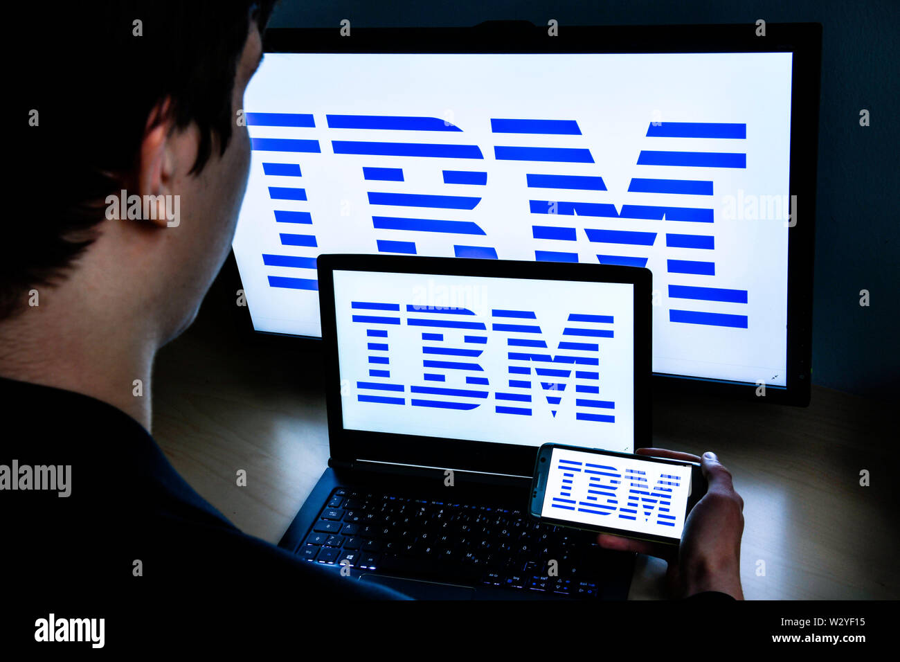 Logo IBM Foto de stock