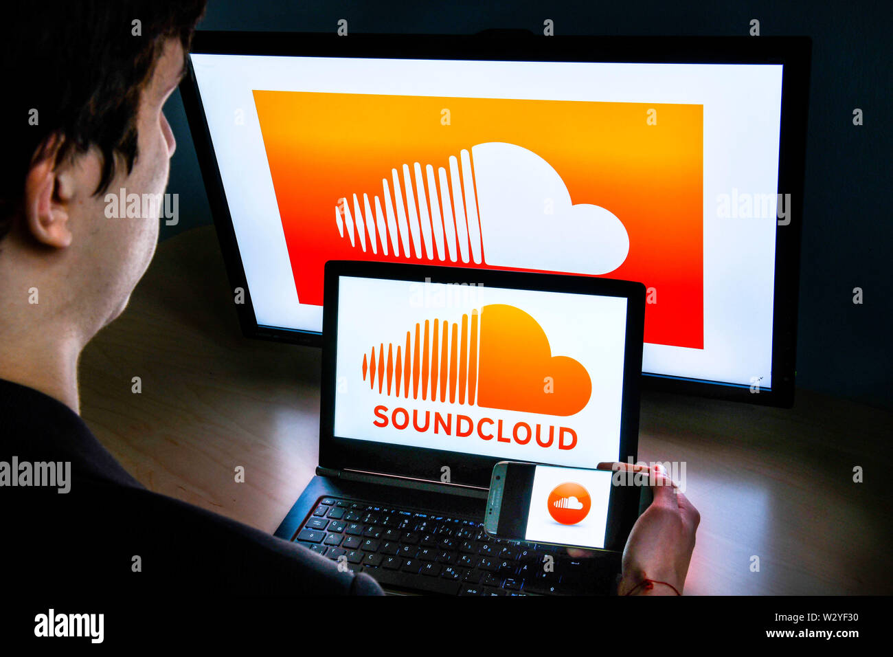 Logo Soundcloud Foto de stock