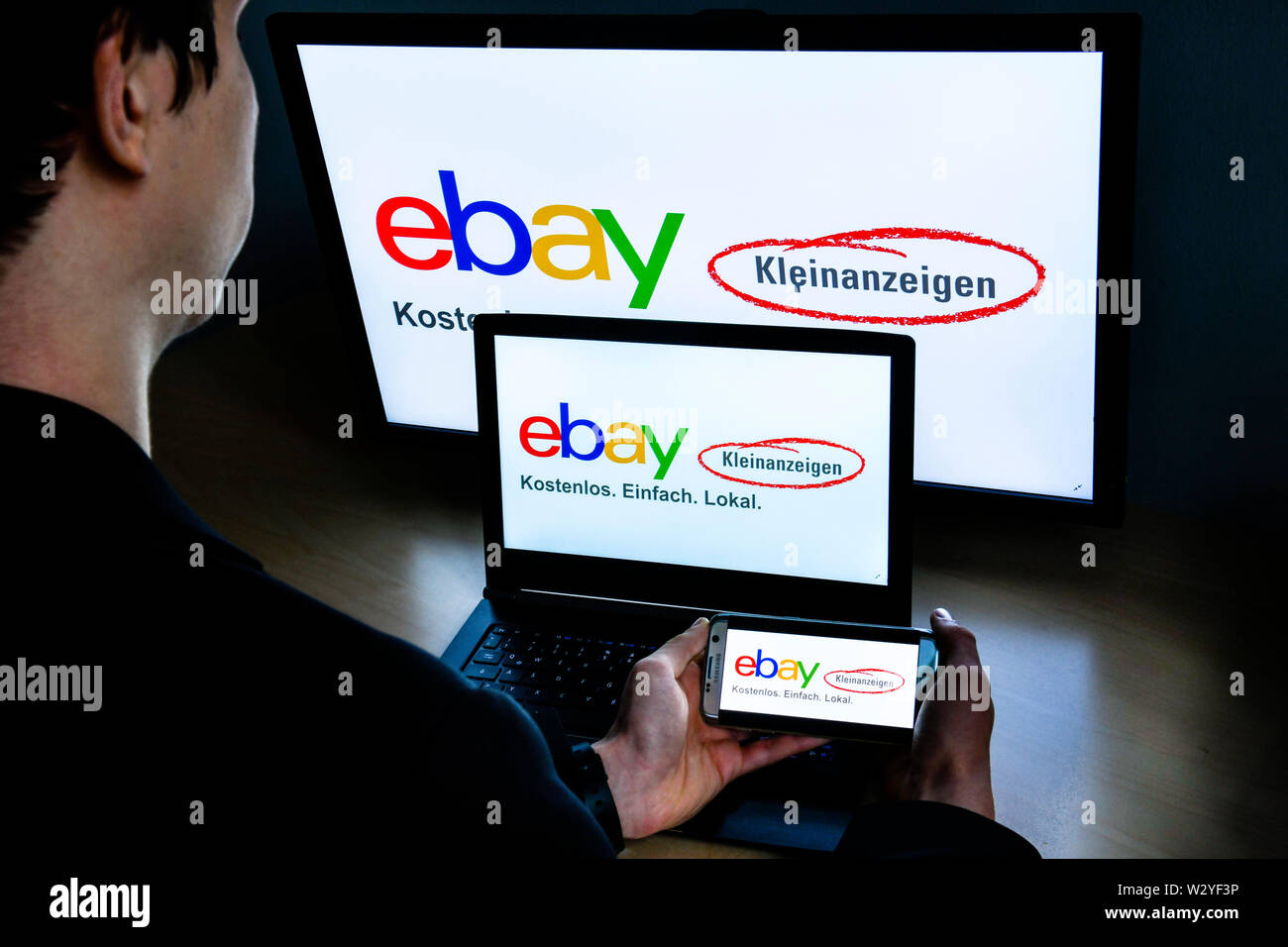 Ebay logotipo Kleinanzeigen Foto de stock