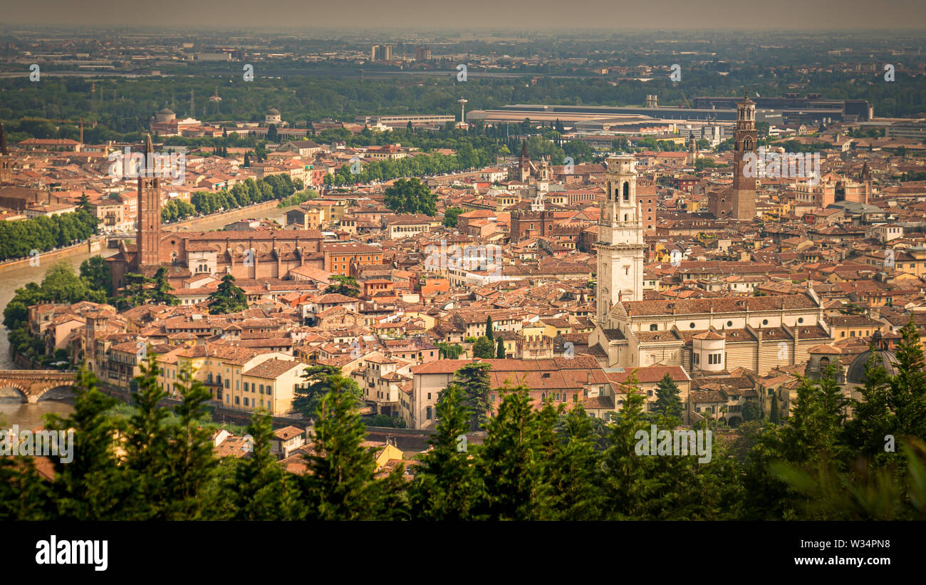 Verona, en el norte de Italia, Foto de stock