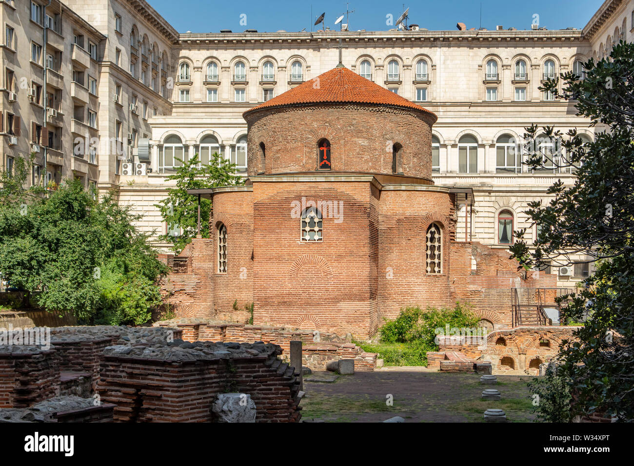 St George Rotunda iglesia, Sofía, Bulgaria Foto de stock