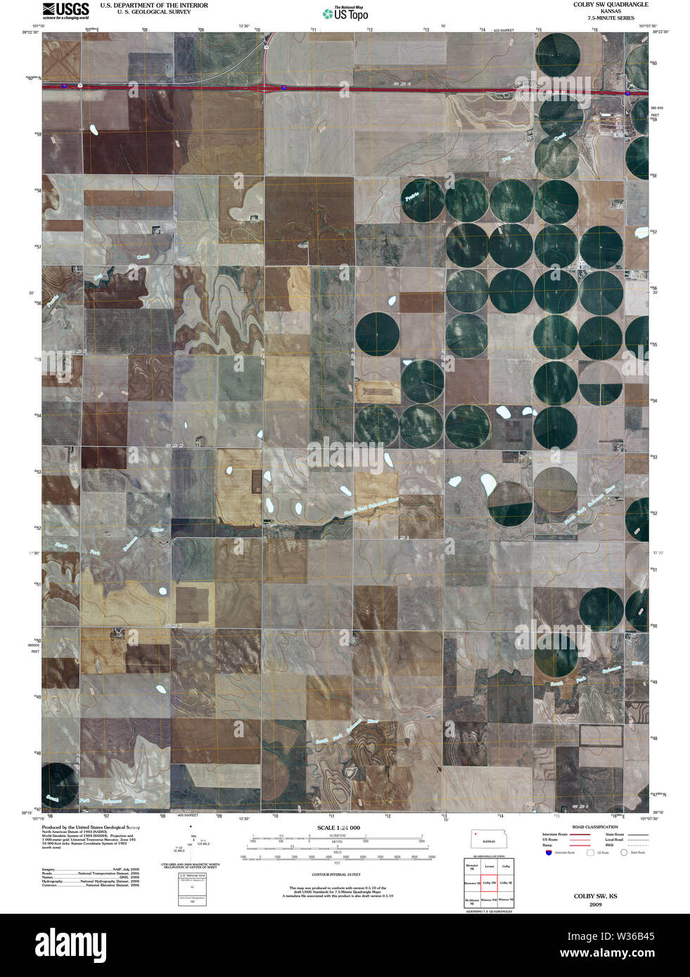 Mapa de colby kansas Imágenes recortadas de stock - Alamy