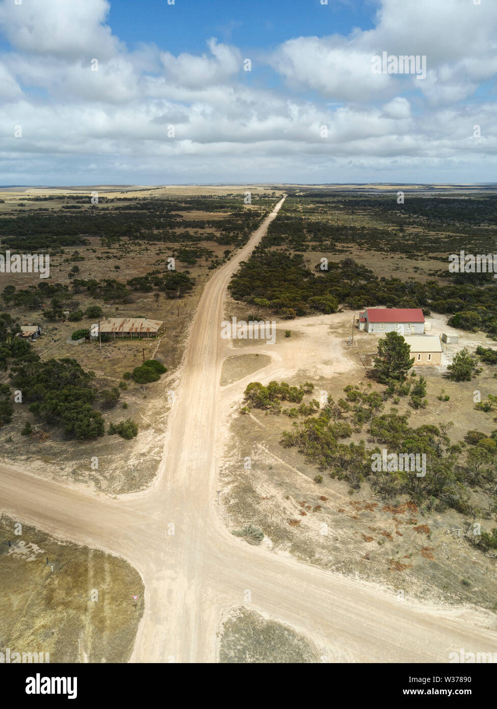 Vista aérea de la casi desierta arreglo de Calca Eyre Península del Sur
