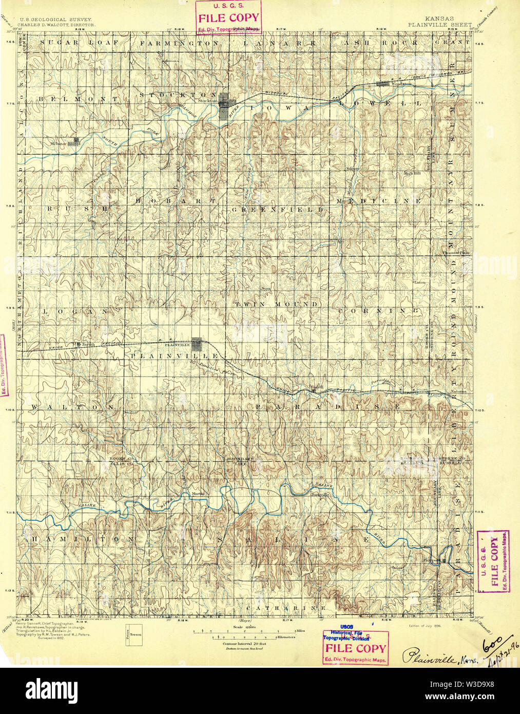 Mapa de plainville kansas fotografías e imágenes de alta resolución Alamy