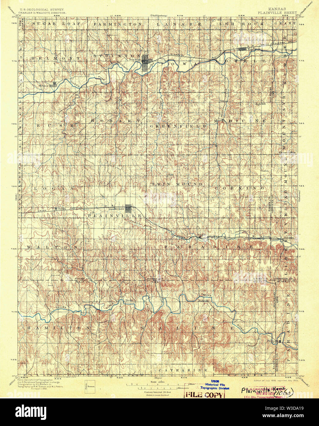 Mapa de plainville kansas fotografías e imágenes de alta resolución Alamy