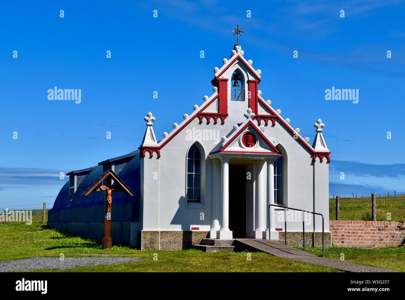 La capilla italiana Orkney Foto de stock