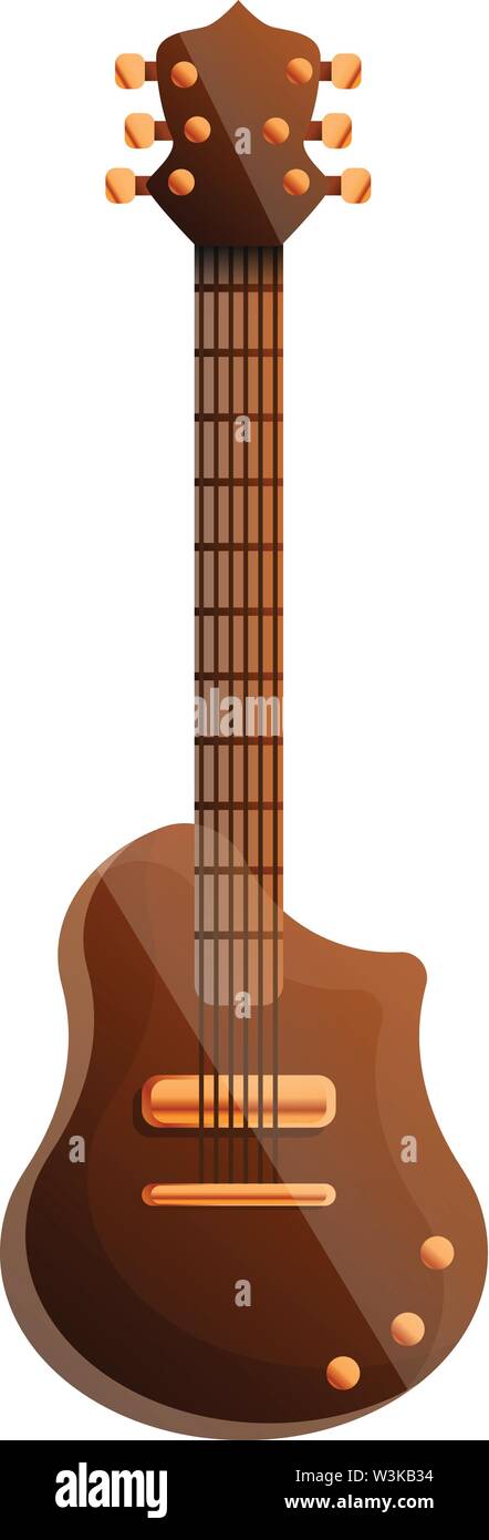 Icono de la guitarra eléctrica. Caricatura de guitarra eléctrica icono  vectoriales para diseño web aislado sobre fondo blanco Imagen Vector de  stock - Alamy