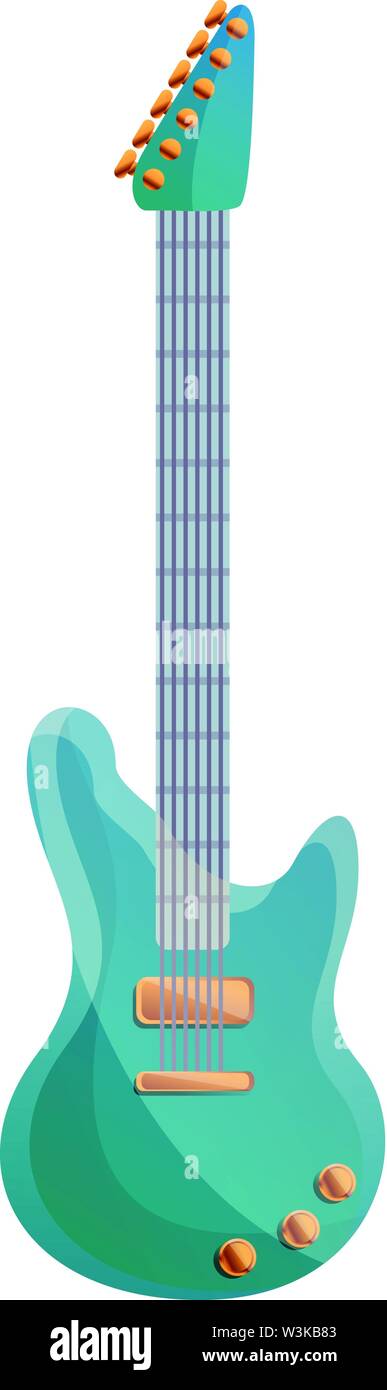 Icono De Guitarra Electrica De Color Azul Caricatura De Guitarra Electrica Azul Icono Vectoriales Para Diseno Web Aislado Sobre Fondo Blanco Imagen Vector De Stock Alamy