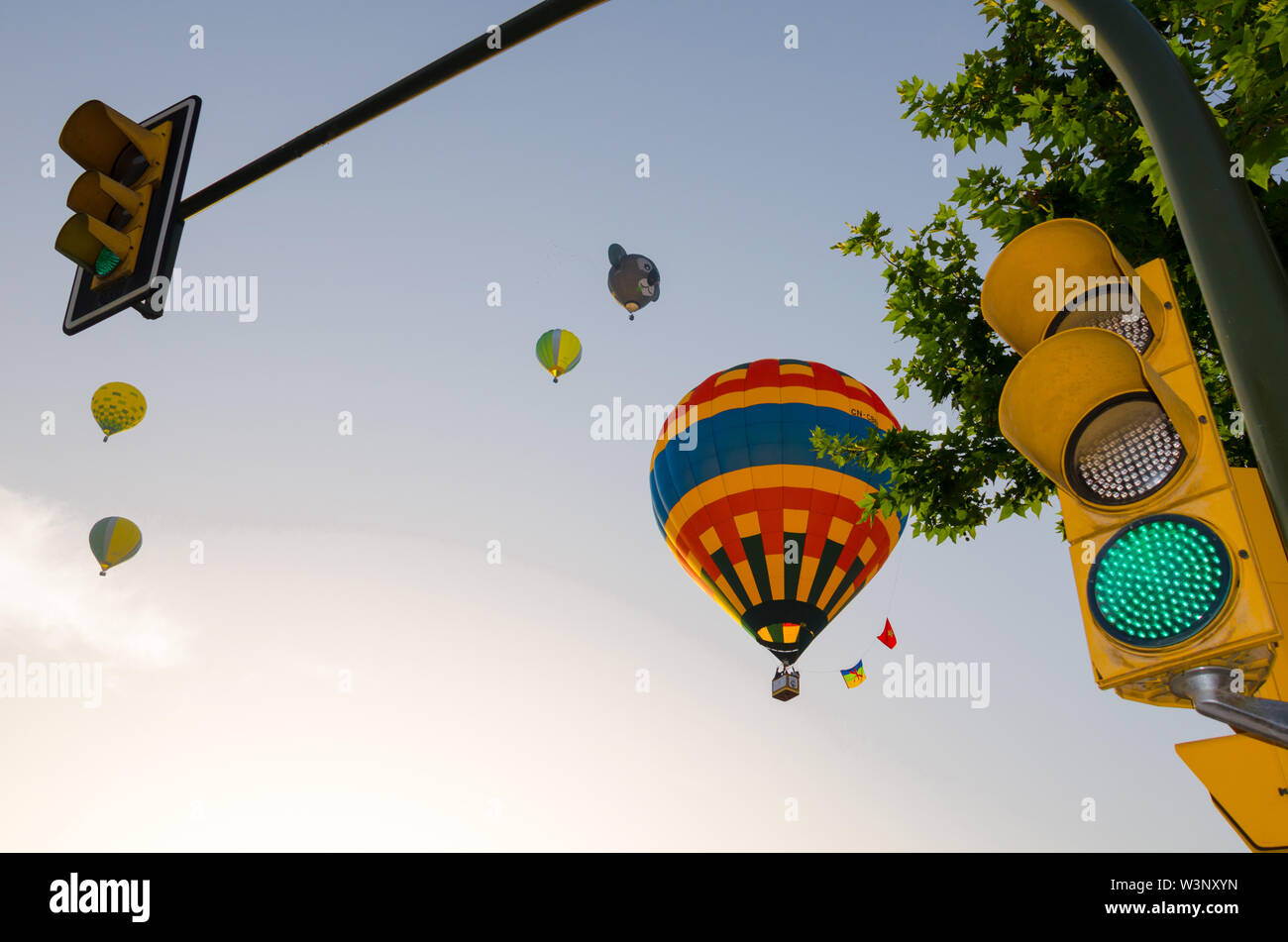 Igualada Barcelona, Cataluña, 23 Unión Festival de Globos. La