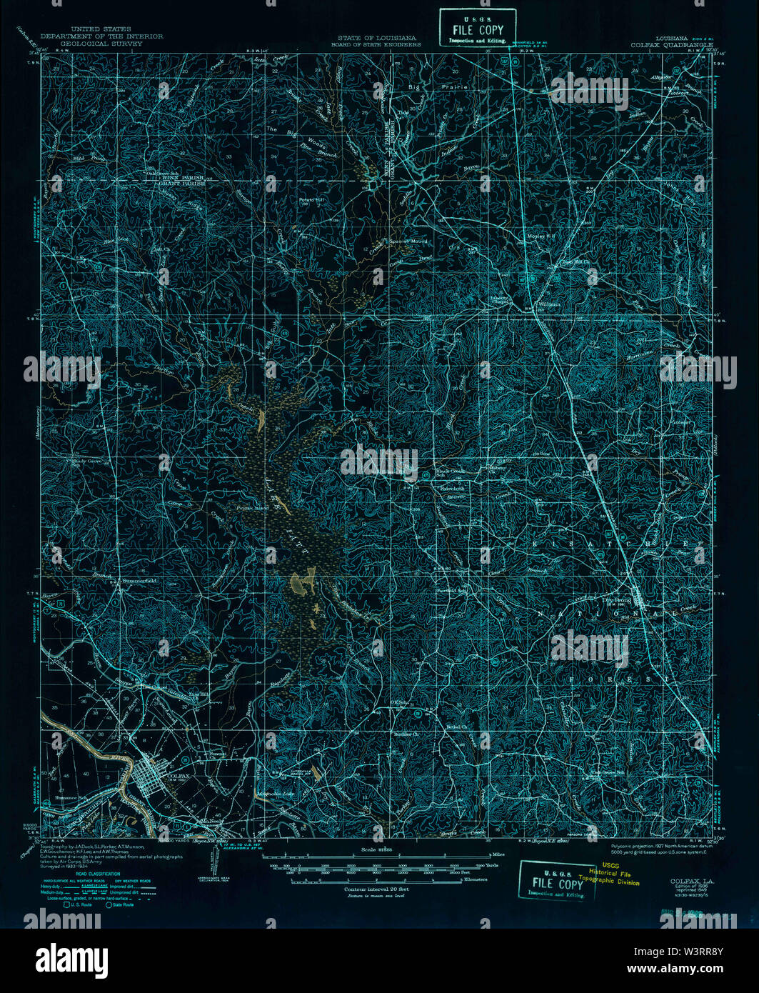 Mapa de colfax louisiana fotografías e imágenes de alta resolución Alamy
