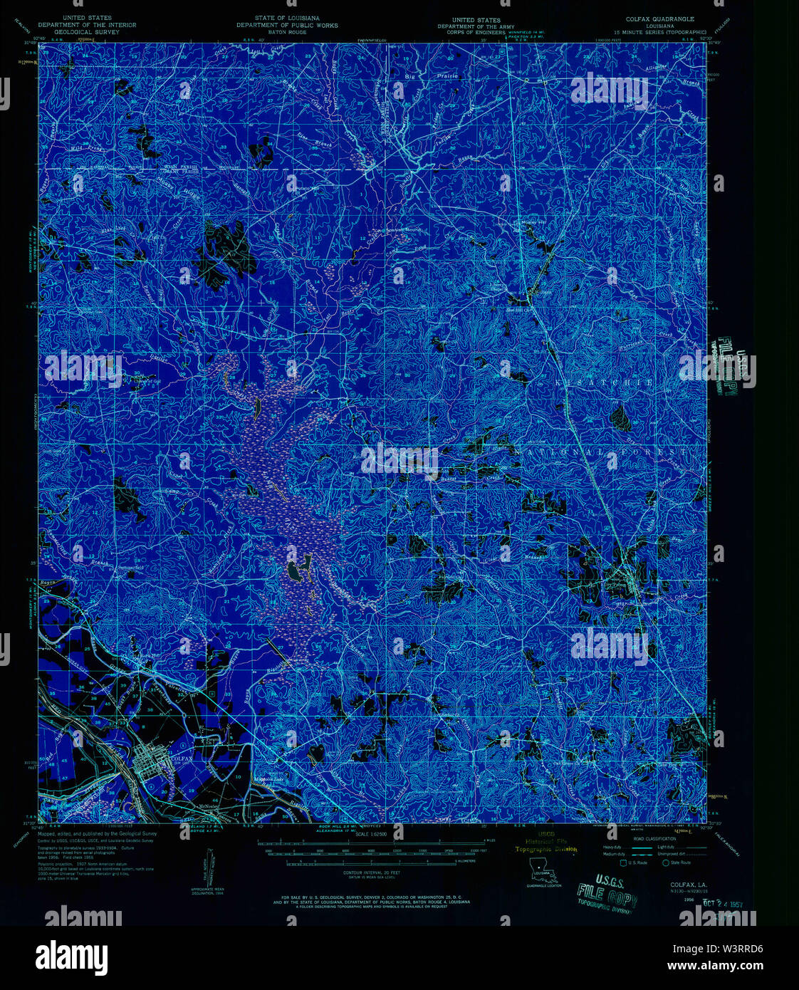 Mapa de colfax louisiana fotografías e imágenes de alta resolución Alamy